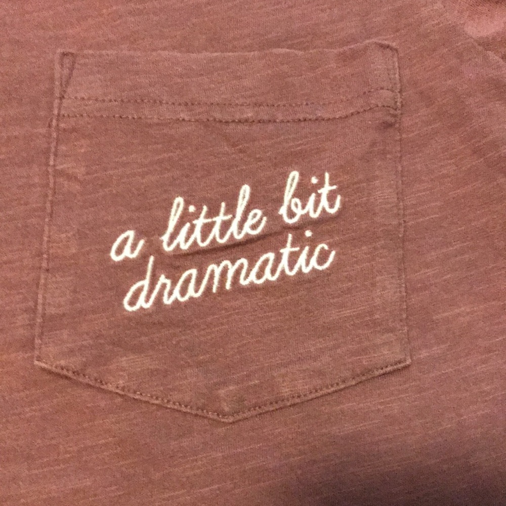 PINK crop T-shirt with front pocket - Picture 2 of 3